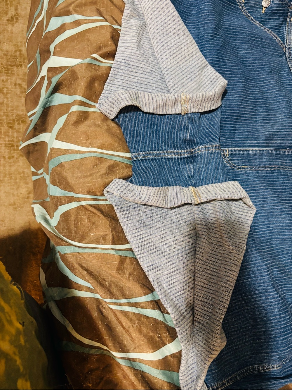 torrid Blue Corduroy Short Overalls - Picture 4 of 9